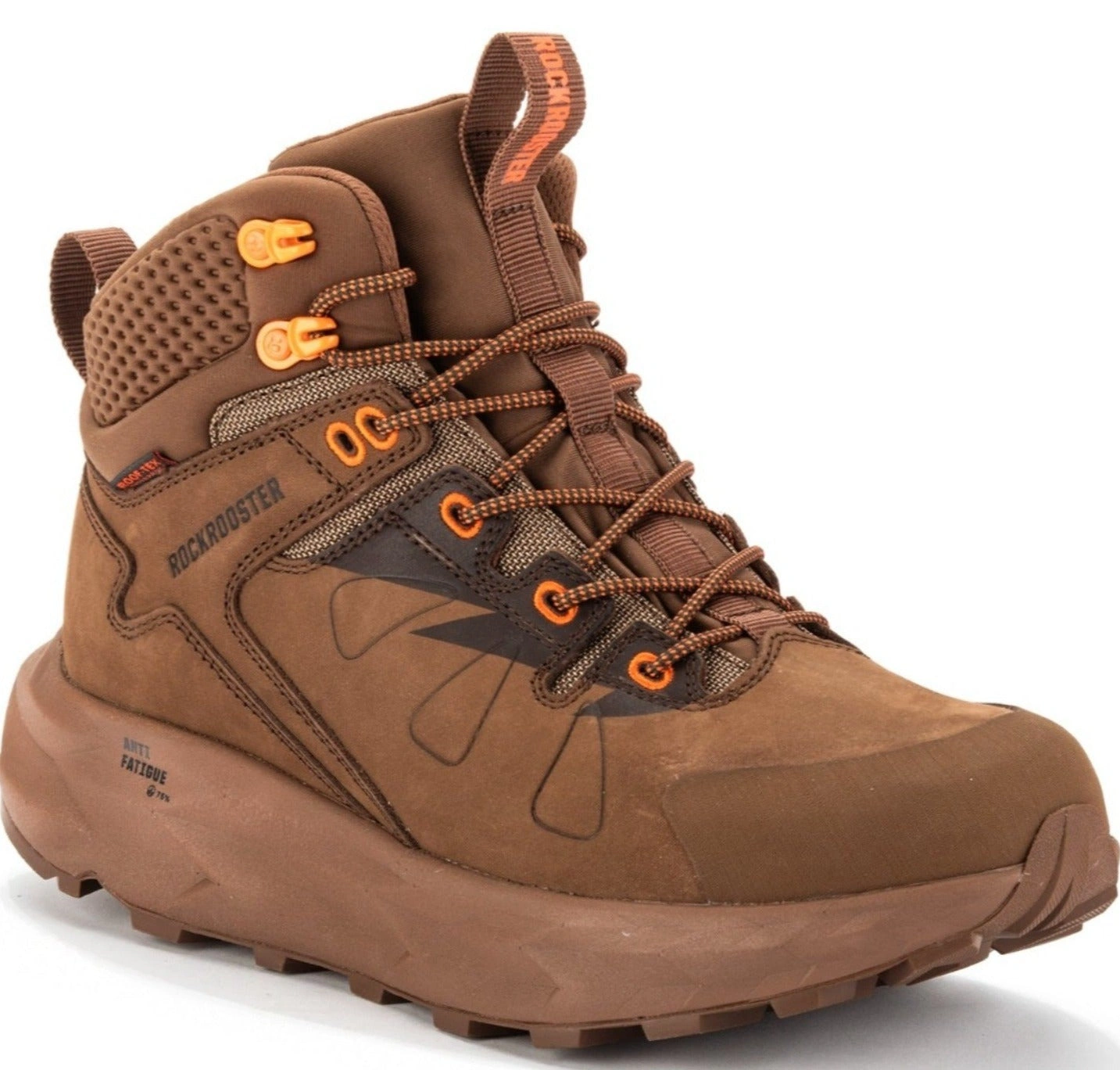 Rockrooster Farmington: Conquer the Wild in Brown, Waterproof, Vibram-Grip Boots. Adventure awaits.